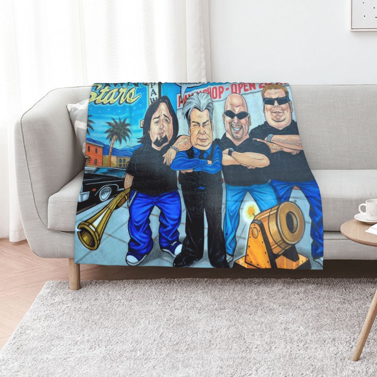 Vintage Fashion Las Vegas - Pawn Stars in Las Vegas Throw