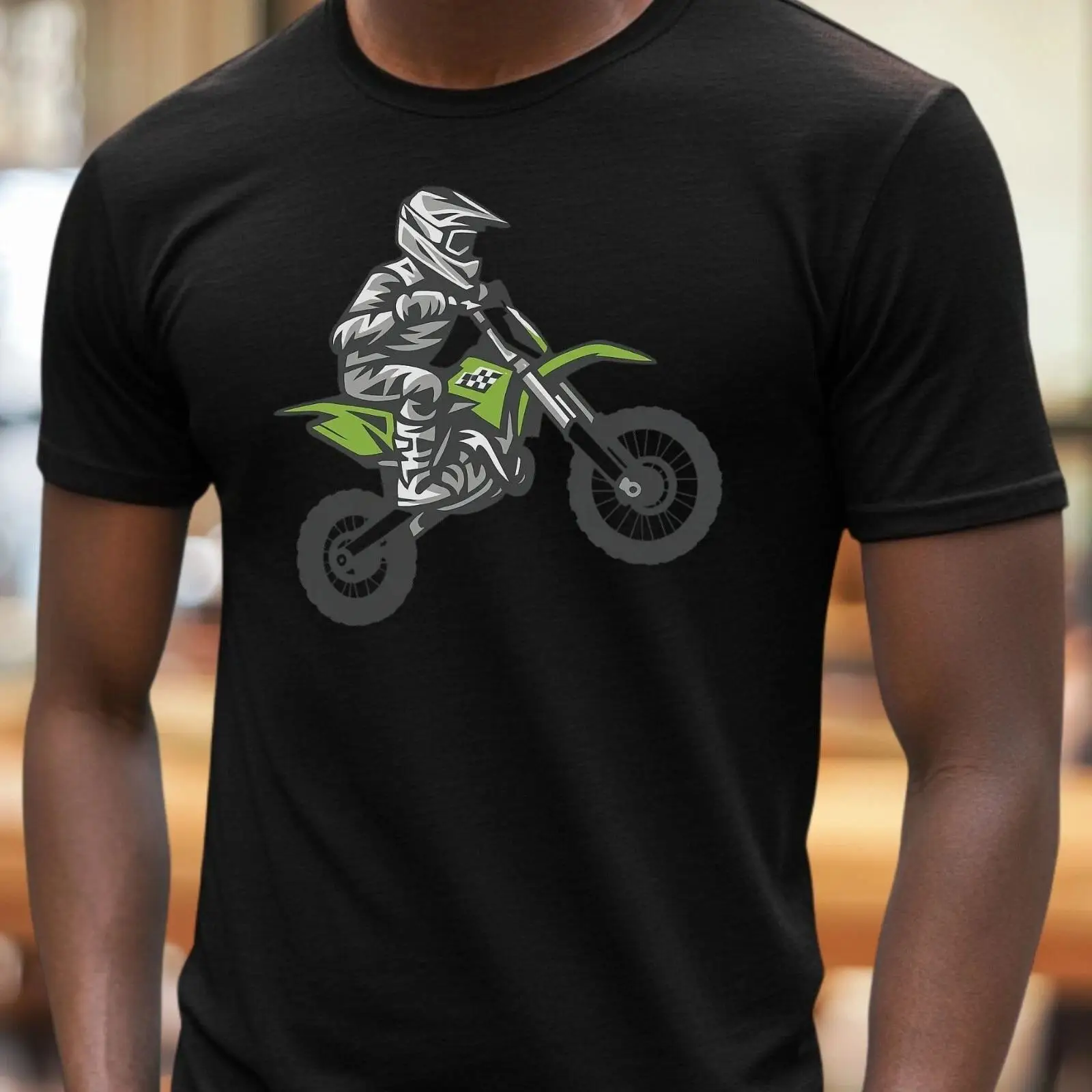 Vintage Fashion Herren - T Shirt Herren Kinder Motorcross Motiv