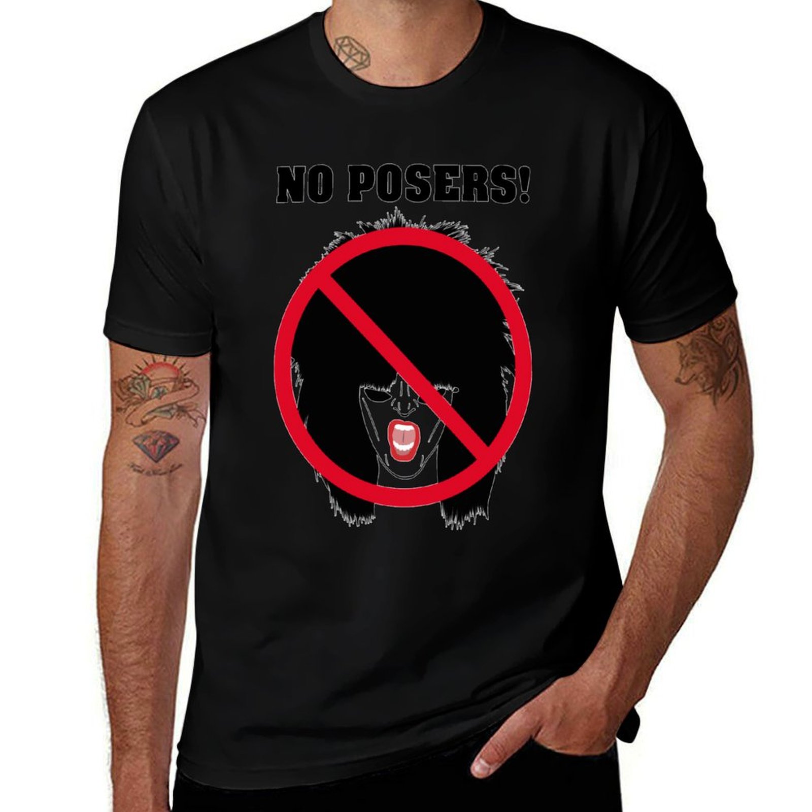 Band Tee Faded 90S - no art posers band 80s 90s