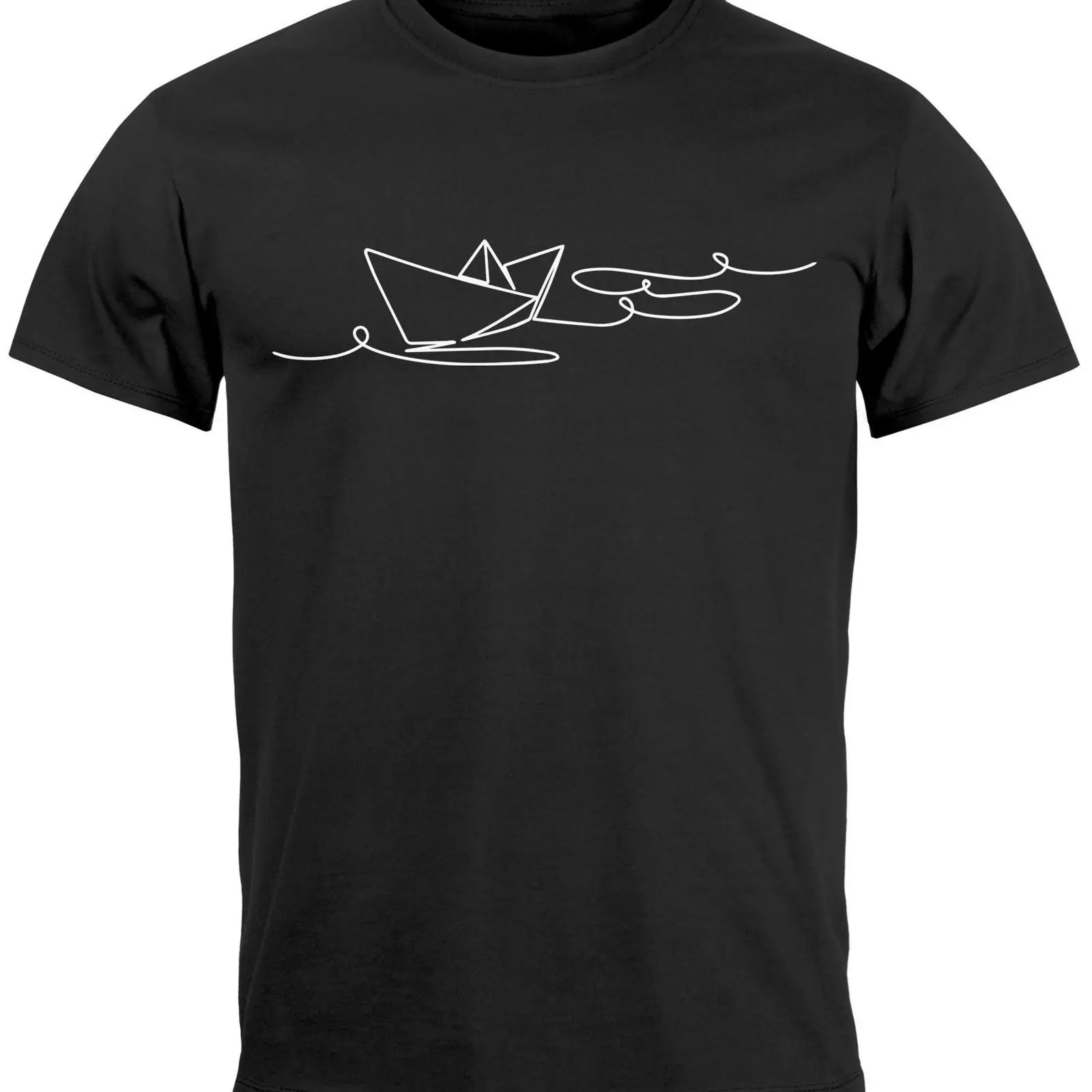 Vintage Fashion Herren - Neverless Print T Shirt Herren Boot
