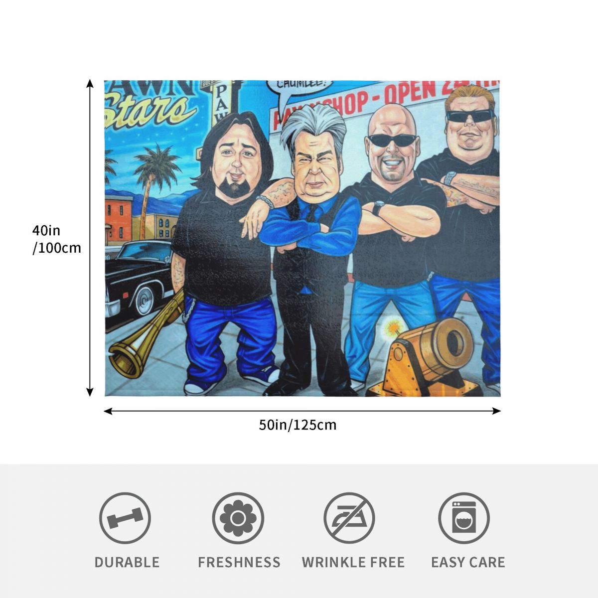 Pawn Stars in Las Vegas Throw  - đánh giá và giá Vintage Fashion Las Vegas