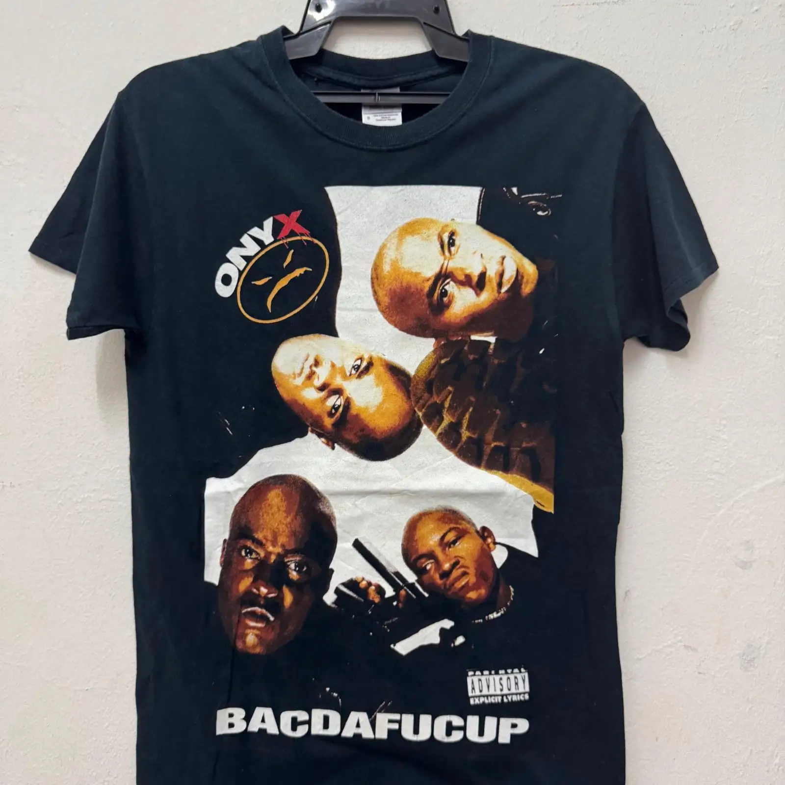 Vintage 90s Onyx Bacdafucup Ha - đánh giá và giá Band Tee Faded 90S