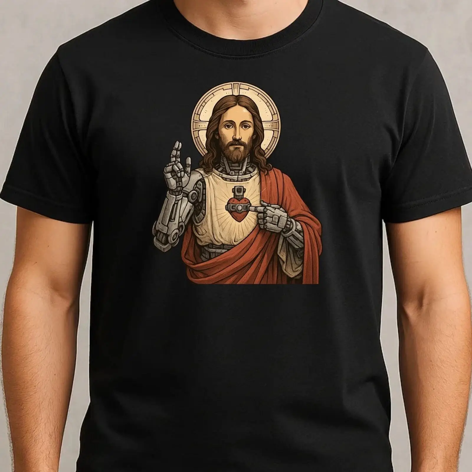 Herren T Shirt Jesus Roboter M - đánh giá và giá Vintage Fashion Herren