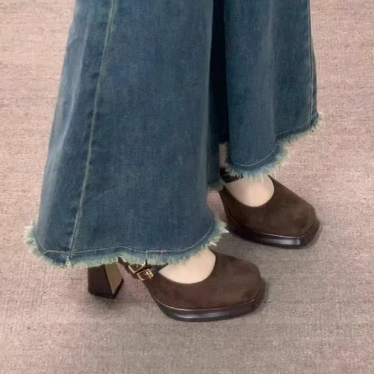 Vintage Thick High Women Mary  - đánh giá và giá Vintage Fashion Aesthetic