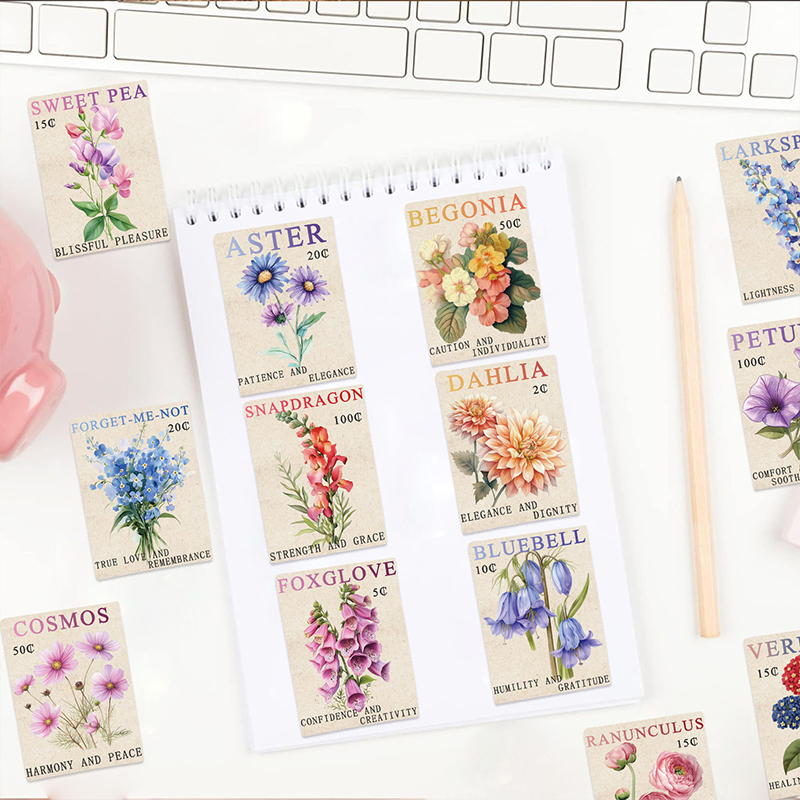 50PCS Vintage Flower Postage S - đánh giá và giá Vintage Fashion Magazines