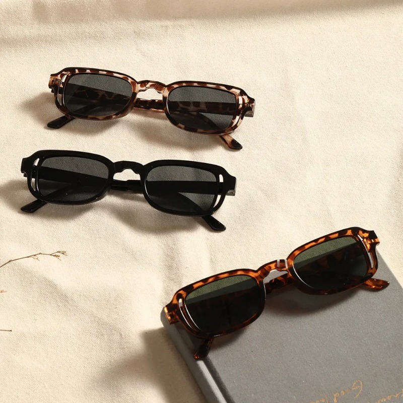 Luxurious Rectangle Sunglasses - đánh giá và giá Vintage Fashion Images
