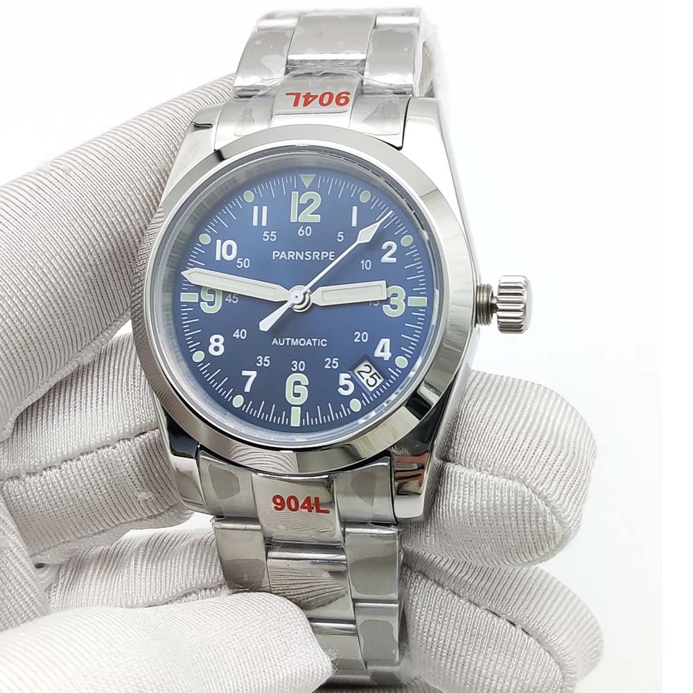 New 39mm Steel NH35 Automatic  - đánh giá và giá Vintage Fashion Complete