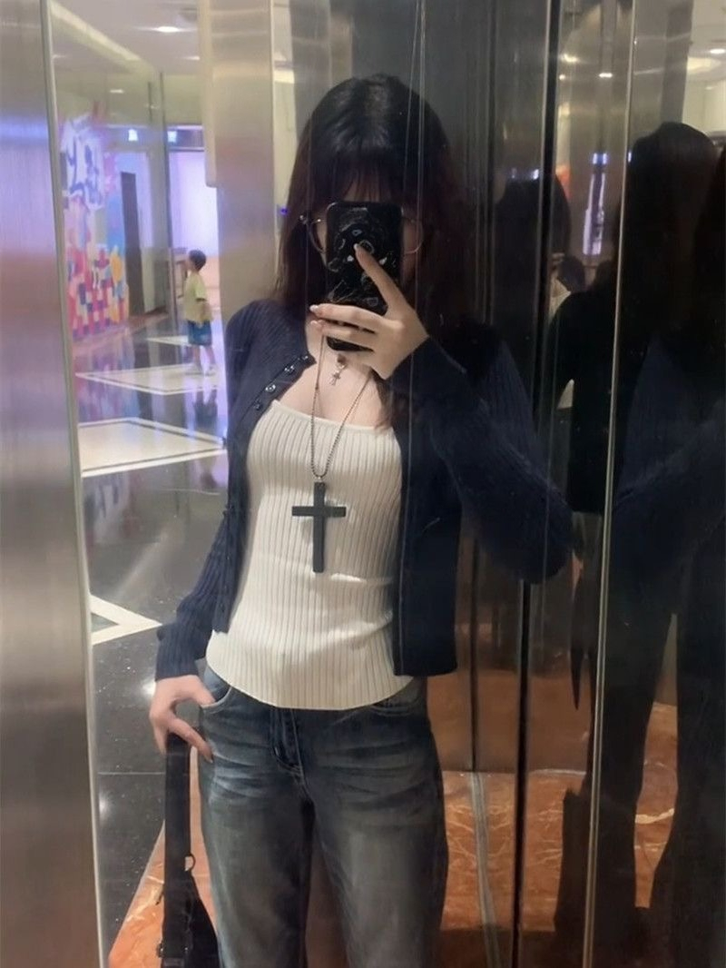 Y2k Harajuku Hot Girl Slim Aut - đánh giá và giá Vintage Y2K