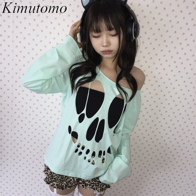 Kimutomo Women T Shirts Sexy V - đánh giá và giá Vintage Y2K