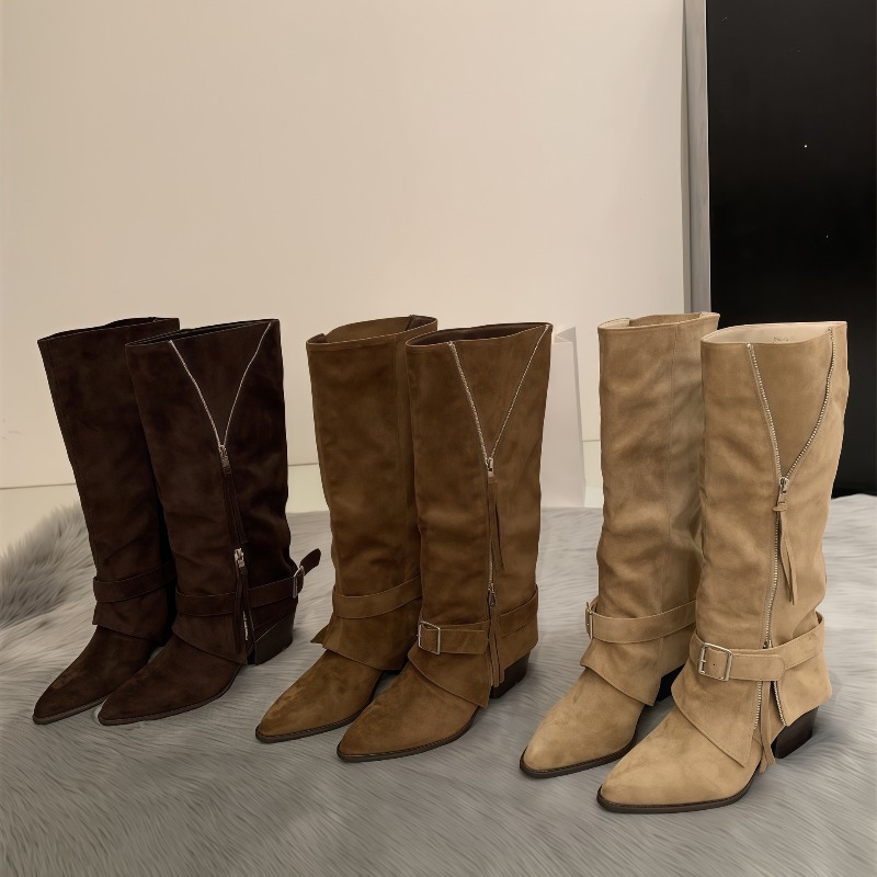 Women's Boots Vintage Suede Le - đánh giá và giá Vintage Fashion Aesthetic