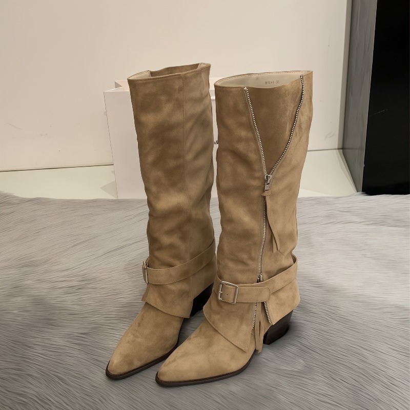 Women's Boots Vintage Suede Le - đánh giá và giá Vintage Fashion Aesthetic