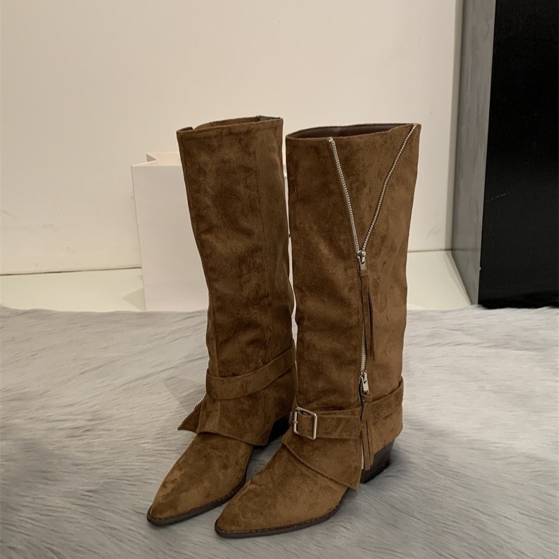 Women's Boots Vintage Suede Le - đánh giá và giá Vintage Fashion Aesthetic