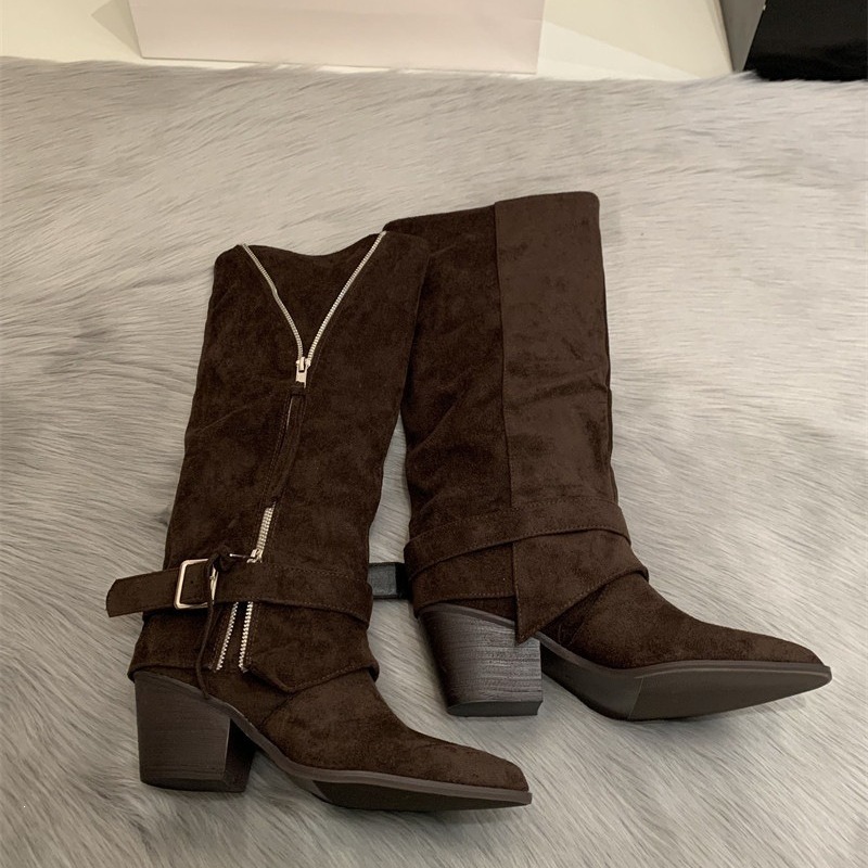 Women's Boots Vintage Suede Le - đánh giá và giá Vintage Fashion Aesthetic